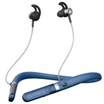 Boult Audio ZCharge Wireless in Ear Bluetooth Neckband with ENC Mic, 40H Playtime, Type-C Fast Charging (10Mins=15Hrs Playtime), Dual Pairing, Made in India, Biggest 14.2mm Drivers Ear Phones (Blue)