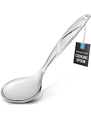 TASAZE Stainless Steel Serving Spoon, 24 cm Set of 2 Piece