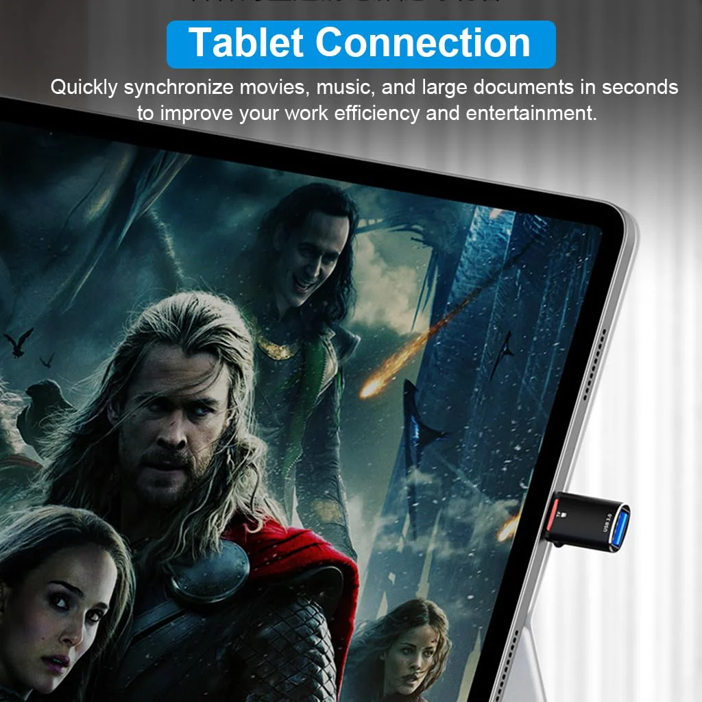 Verilux® OTG Type C to USB Card Reader 2 in 1 TF SD Card Reader Type C to USB 3.0 Adapter for iPhone 15 Memory Card Adapter High Speed USB 3.0 Adapter for iPhone 15, Samsung, Xiaomi, Huawei P40 - image 3