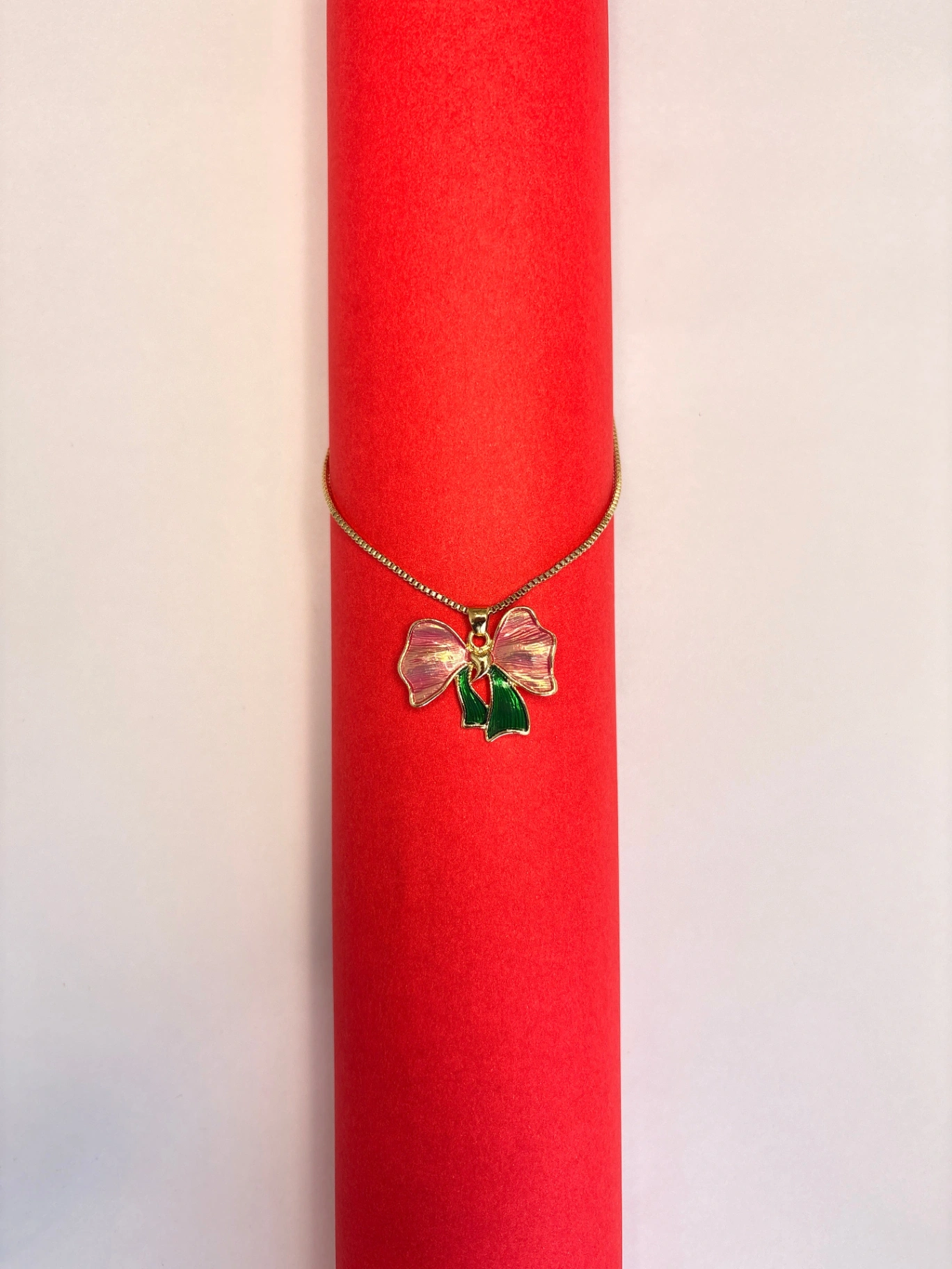 Bow Pendant Necklace & Earrings Set