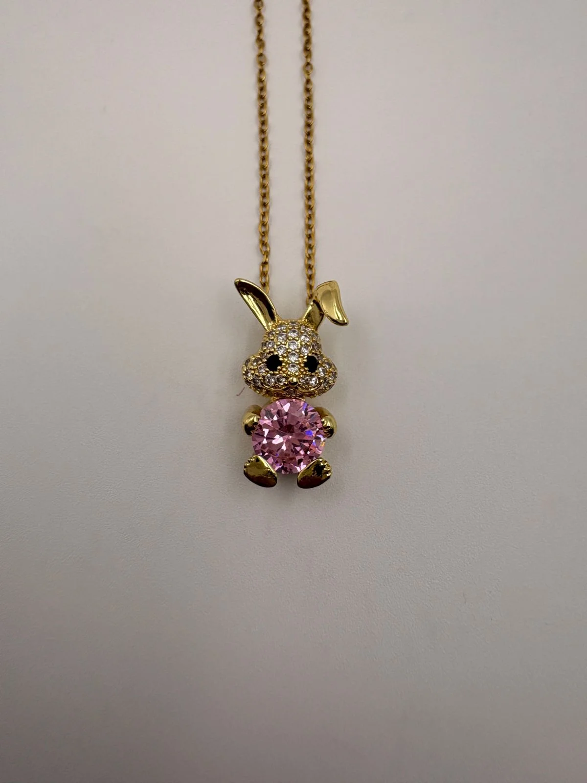 Cute Teddy Bear Pendant Necklace – Artificial Jewellery for Women