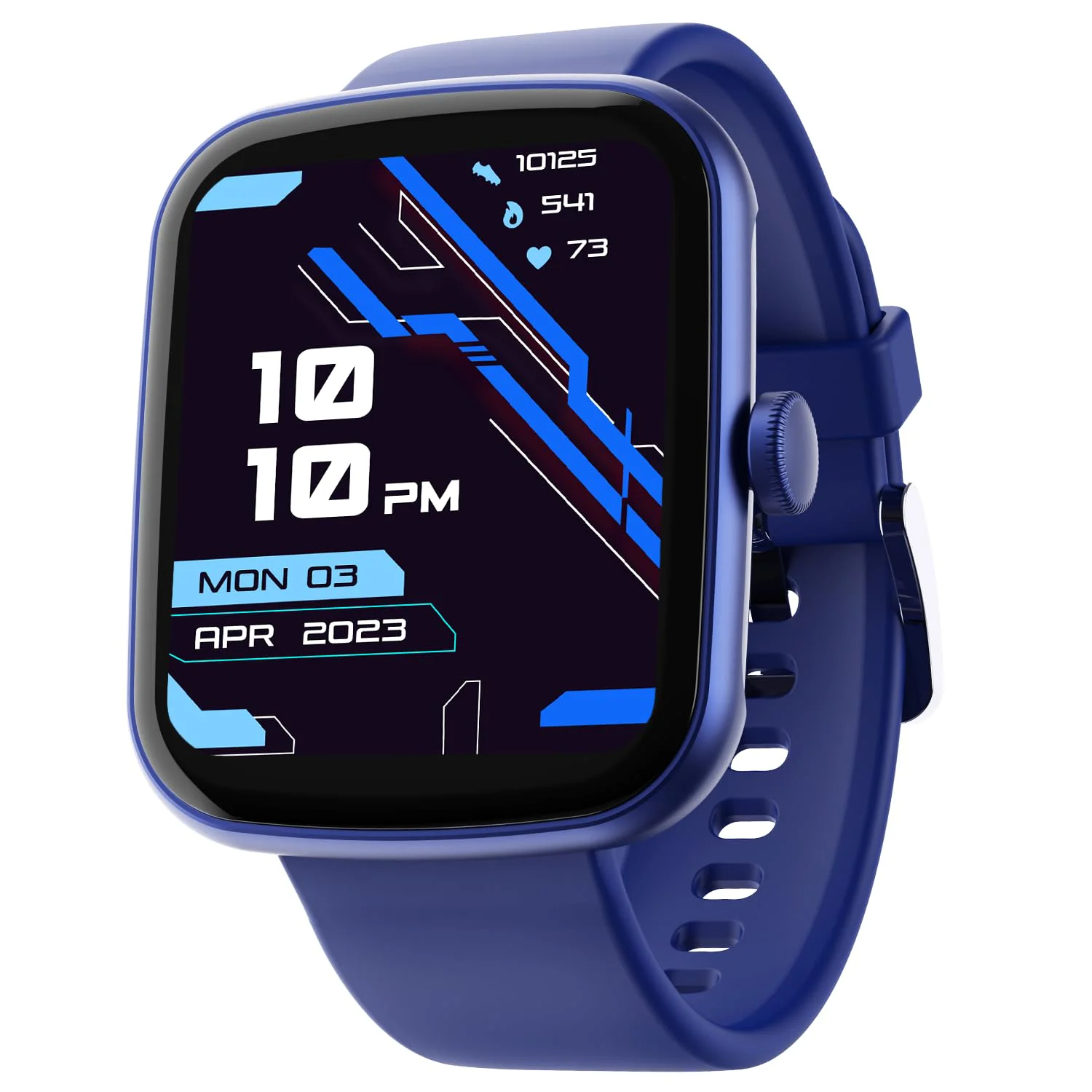 boAt Wave Style Smart Watch with 1.69" Square HD Display, DIY Watch Face Studio, Coins,HR & SpO2 Monitoring,7 Days Battery Life, Crest App Health Ecosystem, Multiple Sports Modes(Deep Blue)