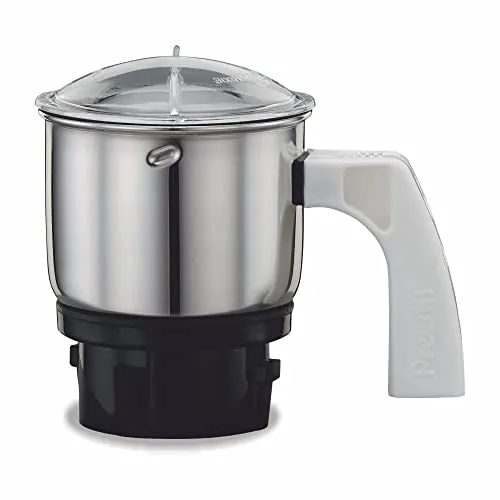 Preethi MGA-501 0.4-Litre Chutney Jar (Steel/Transparent)(Stainless Steel, 1.00)
