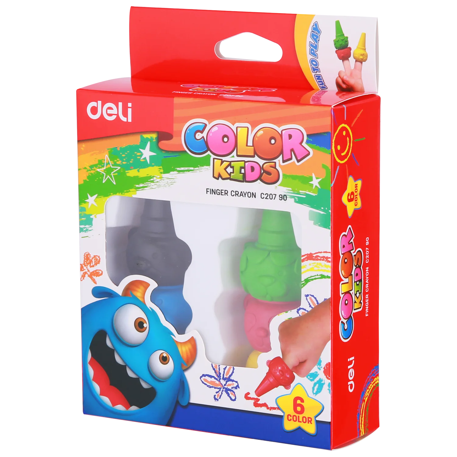 DELI EC20790 FINGER CRAYON SET - Color May Vary