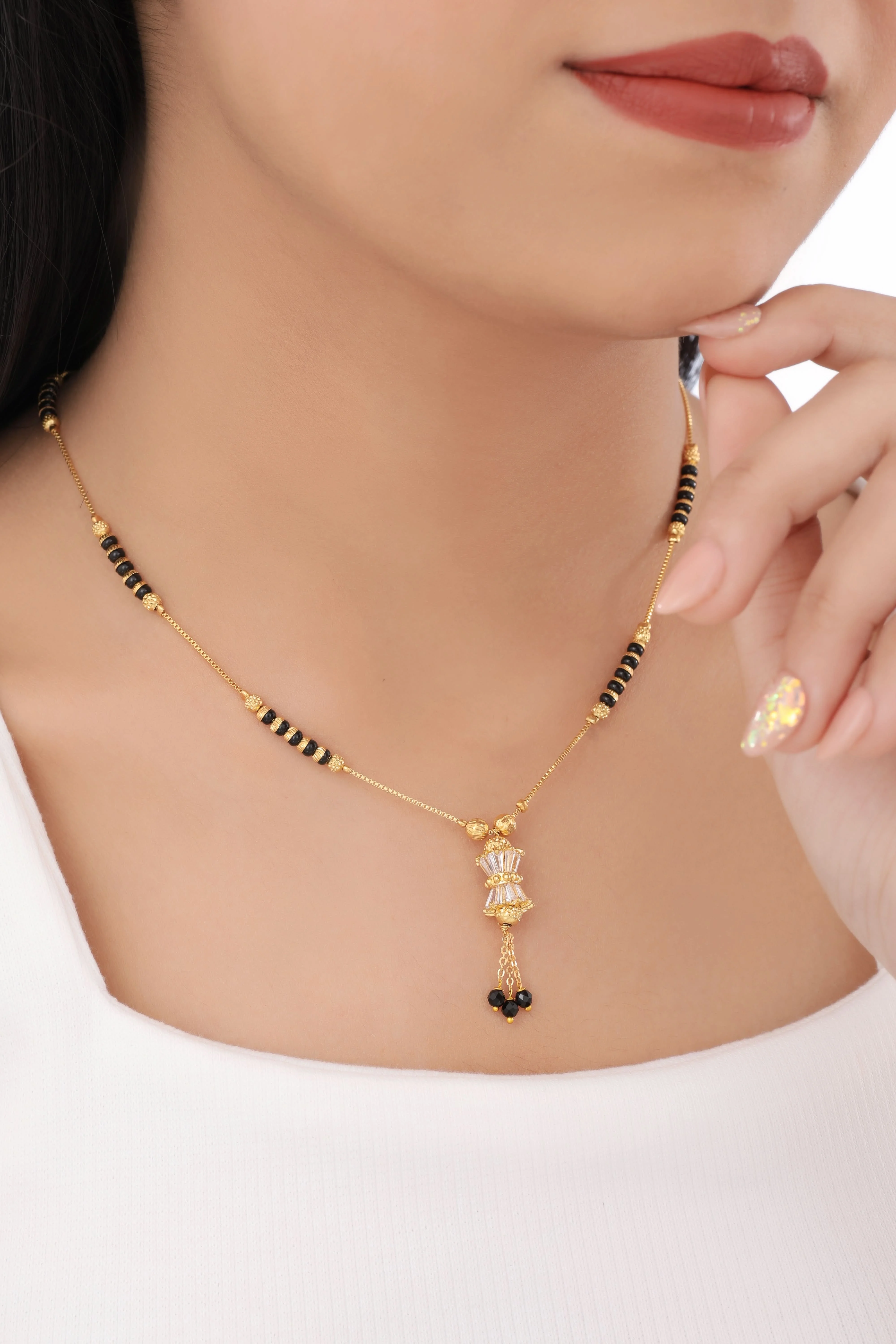 Buy 1 Get 1 Free -Elegant Drop Pendant Mangalsutra