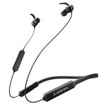 Ambrane Bassband Hyper Wireless Earphones with 27Hrs Playtime,3Hrs Playtime in 10 Mins Charge,Boostedbass Sound,Multifunctional Controls,Voice Assistance,Ipx4 (Black),in-Ear