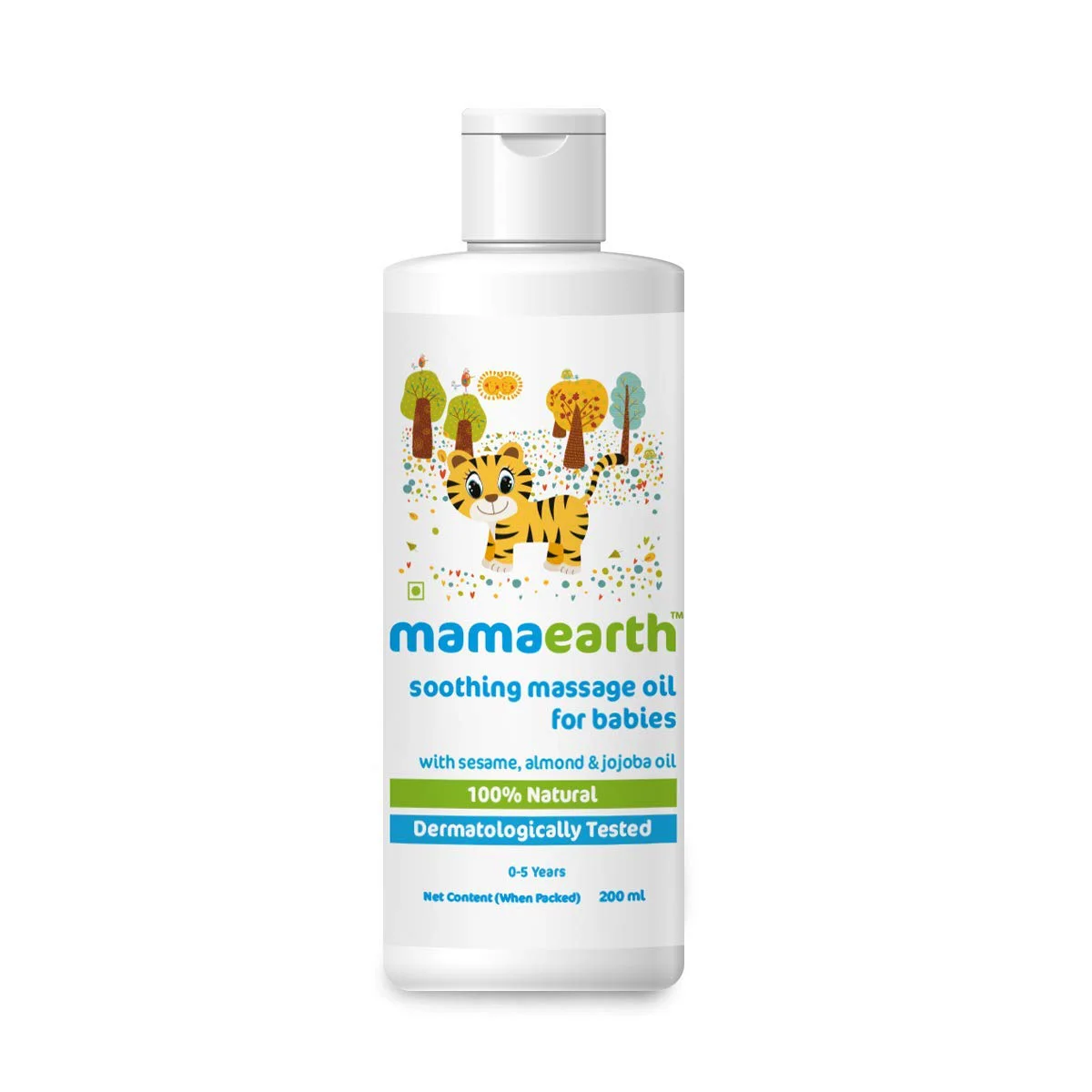 4x Mamaearth Soothing Baby Massage Oil, with Sesame, Almond & Jojoba Oil - Pack of 4 (200ml each)