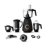 PHILIPS Mixer Grinder 3-in-1 750 Watt (Mixer Grinder + Juicer + Food Processor) 4 Jar, (HL7707/00)