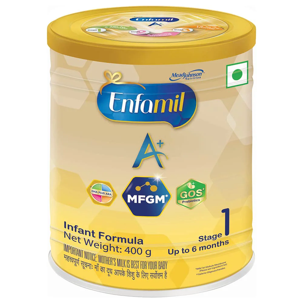 Enfamil A+ Stage 1: Infant Formula (0 to 6 months) - 400gm