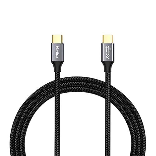Verilux® C Type Cable Fast Charging 100W 10Ft/3m Fast Charging USB C Cable USB 3.1 Gen 2 10Gbps Data Transfer Supports 4K HD Video Output Thunderbolt 3 Compatible with MacBook Pro/Air, Hub(Black) - image 2