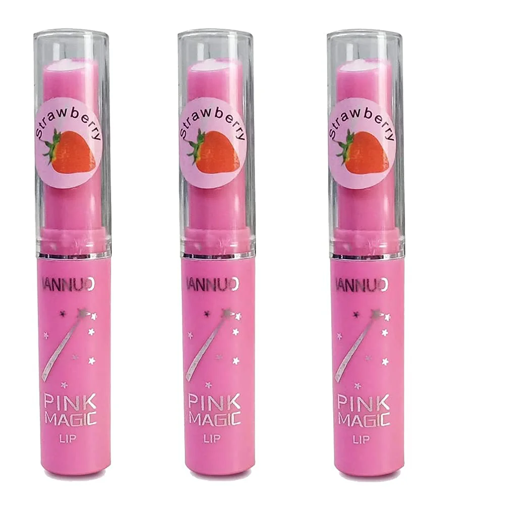 Zintalic Pink Magic Lip Balm (Attractive Pink) For Girls And Women's - Pack of 2