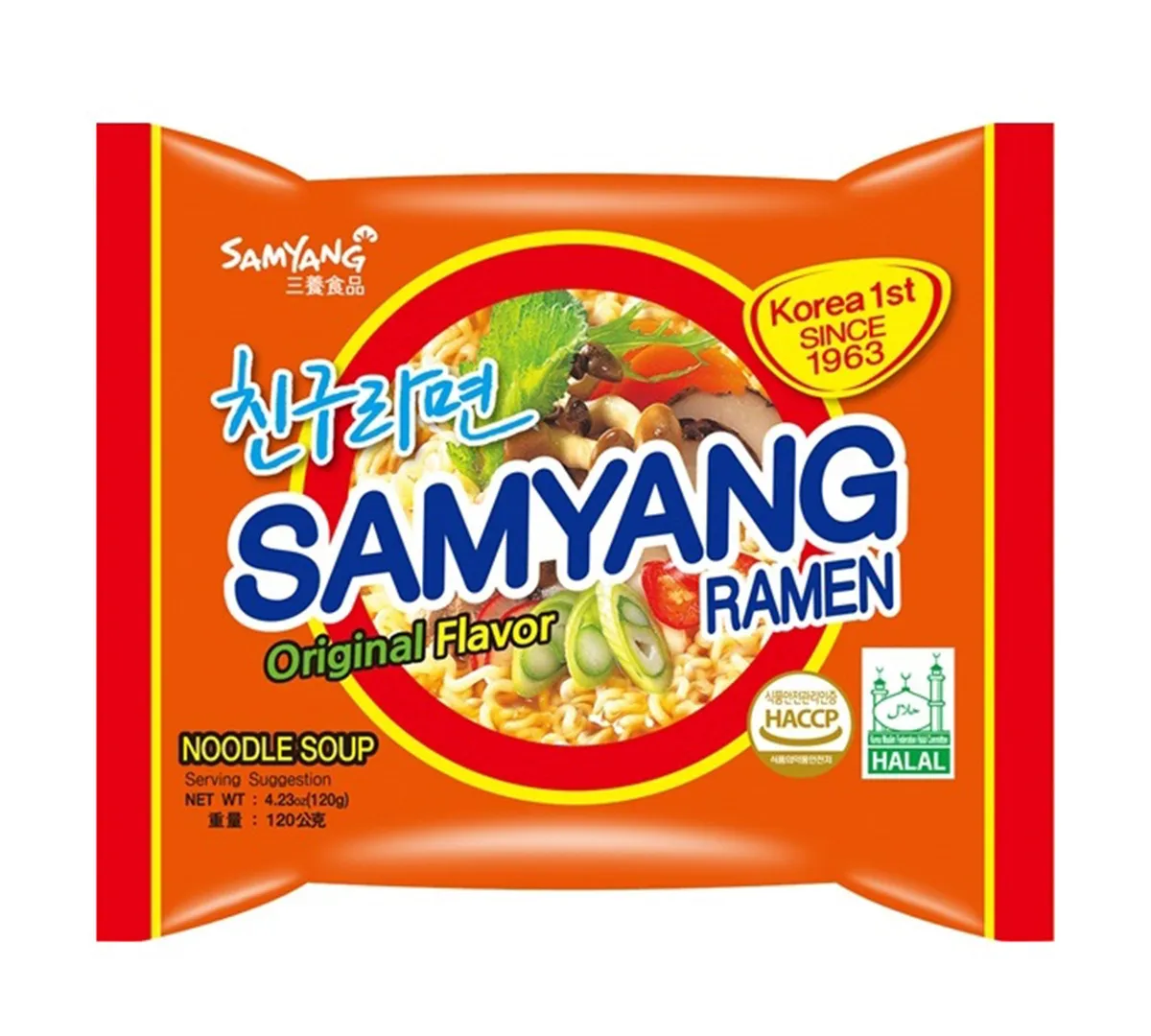 Samyang Ramen Original Noodles, 120G