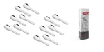 Koko Masala Spoon Set - 12 Pieces | Stainless Steel | Perfect for Spices and Condiments | Elegant Design | Dishwasher Safe | Rust-Resistant | Ideal for Home and Professional Use | Length 9 cm