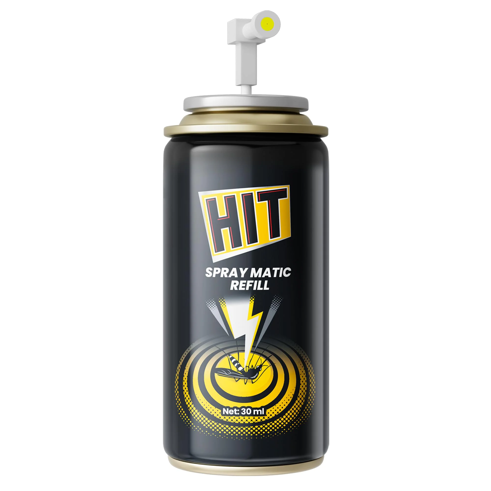 HIT Spray Matic Mosquito Repellent Dispenser Refill | Automatic Spraying Every 2 hours for Total 6 hours | 12hrs Mosquito Protection | Refill Lasts Up to 2 Months