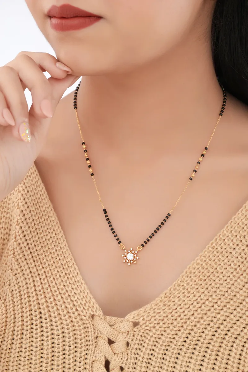 Buy 1 Get 1 Free -Sparkling Star Bloom Mangalsutra