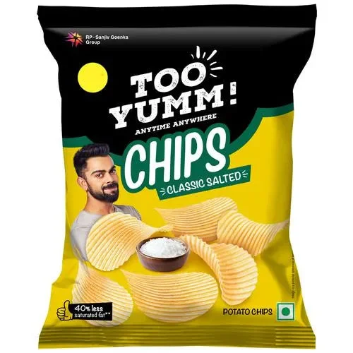 50x Too Yumm! Potato Chips - Classic Salted, Pack of 50 - 45 g each - image 1