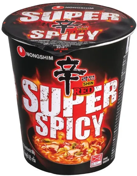Nongshim Shin Red Super Spicy Cup, 68G