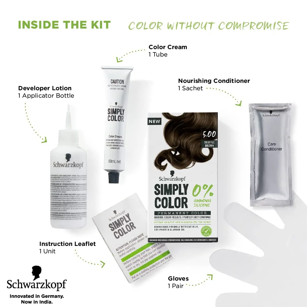 Schwarzkopf Simply Color Permanent Hair Colour 5.00 Truffle Brown - image 4