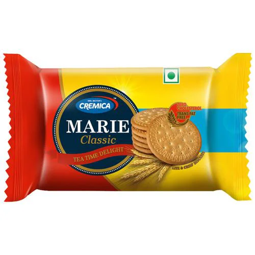 10x Cremica Marie Classic Tea Time Delight Biscuits - Lite & Crispy & No Preservatives, 45 g each, Pack Of 10