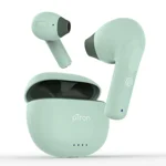 pTron Newly Launched Bassbuds NX TWS Earbuds, TruTalk AI-ENC Calls, 32Hrs Playtime, 13mm Drivers, Bluetooth 5.3 Wireless Headphone, Voice Assistant, Type-C Fast Charging & IPX5 Water Resistant(Green)
