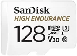 SanDisk 128GB High Endurance Video MicroSDXC Card with Adapter for Dash Cam and Home Monitoring Surveillance Systems - C10, U3, V30, 4K UHD, Micro SD Card - SDSQQNR-128G-GN6IA