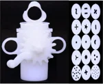 SKC Enterprise Murukulu Maker Press with 15 Different Types of Jalies Murukku Maker Namkeen Maker/Chakli, Noodles, Idiyapam, Cake Icing, and Sev