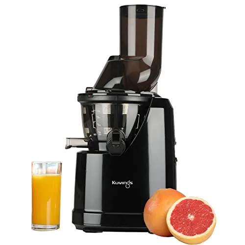 kuvings B1700 Professional Cold Press Whole Slow Juicer, Patented Jmcs Technology For 10% More Juice, Longest Warranty 12 Years (Phantom Black Juicer), 240 Watts, Pack of 1