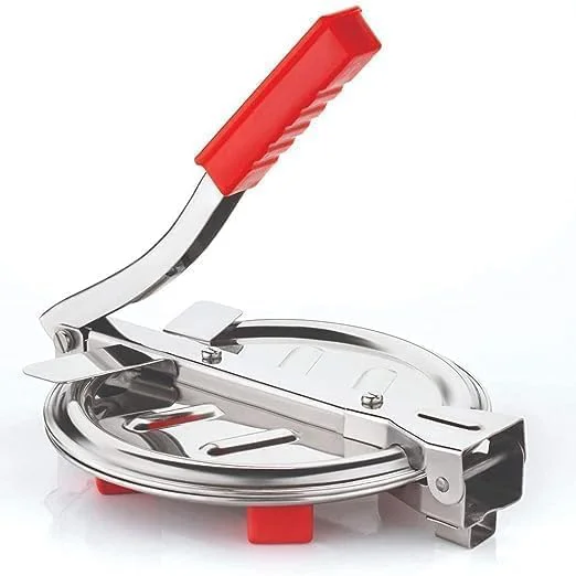 Wriniey Stainless Steel Puri Maker New Press Machine for Home and Kitchen for Making Papad khakhra poori and Many More Manual Hand Press with Handle (Pack of 1) - image 2