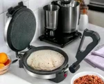 Hilton Electric 2 In 1 Upgraded Roti Maker Cooking Pan (Multi-Utility) With Stainless Steel Lid High Grade Low Power Consumption Portable Quick And Fast (New Version 2024), 950 Watts