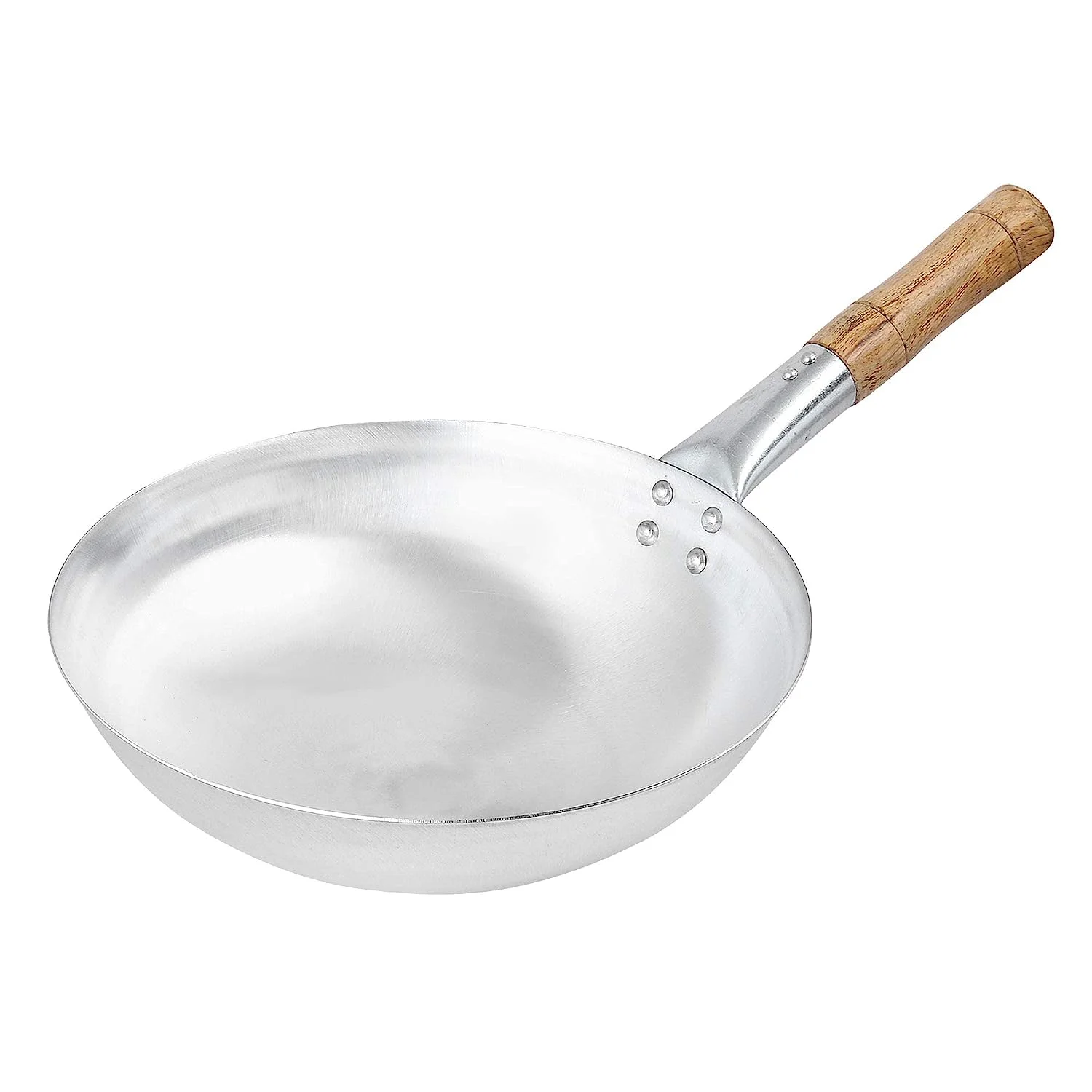 WokHouse Iron Kadhai 11 inches Iron Wok | Chinese Kadhai with Wooden Handle - image 2