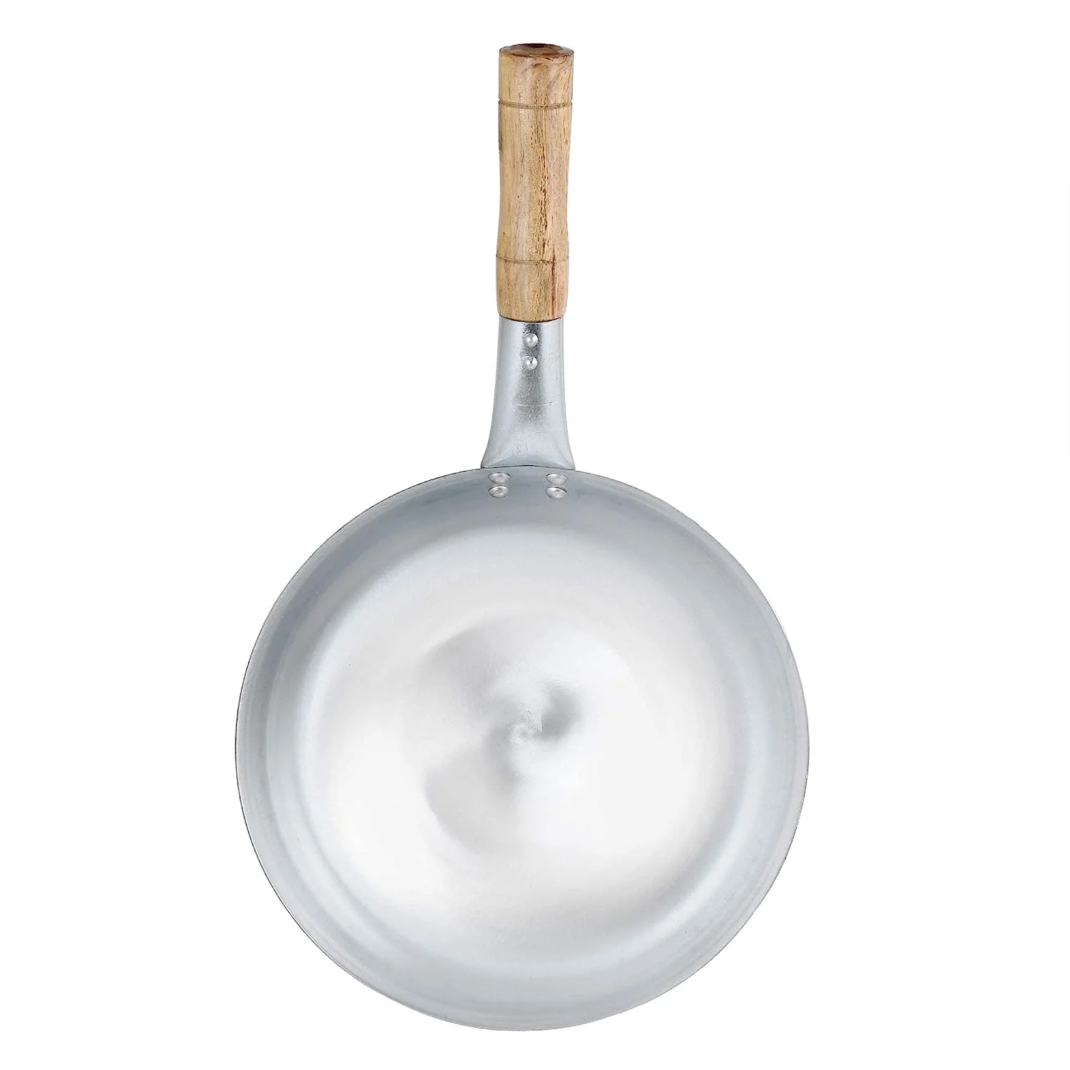 WokHouse Iron Kadhai 11 inches Iron Wok | Chinese Kadhai with Wooden Handle - image 5