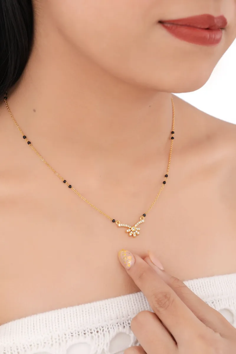 Buy 1 Get 1 Free - Sparkling Butterfly Mangalsutra