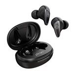 PTron Bassbuds Wave ENC Bluetooth 5.3 Wireless Headphones, 40Hrs Total Playtime, Movie Mode & Deep Bass, Low Latency in-Ear TWS Earbuds, Stereo Calls, Smooth Touch Control & Type-C Charging (Black)