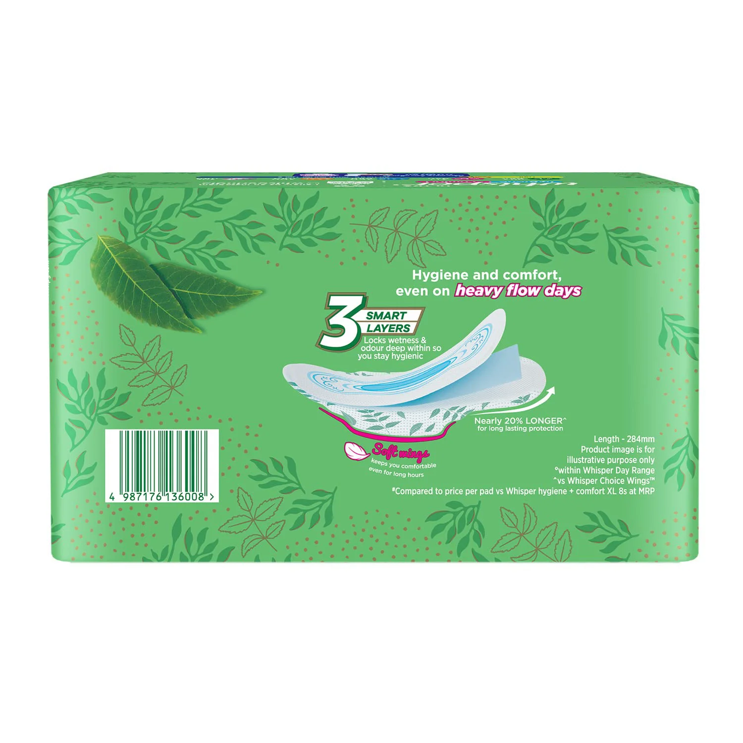 Whisper Ultra Clean Sanitary with Wings - 30 Pieces (XL) - image 3