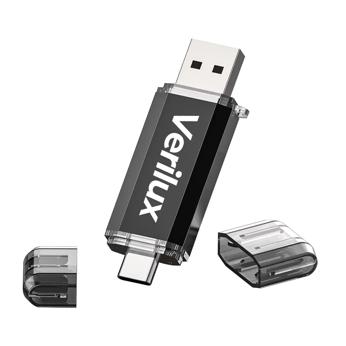 Verilux® Pendrive 64GB Flash Drive 2 in 1 with USB A 3.0, USB C Interface OTG Pendrive Type C Pendrive Portable USB 3.0 Pendrive for MacBook Air/Pro, Android Mobile Phone, Pad, Laptop Computer