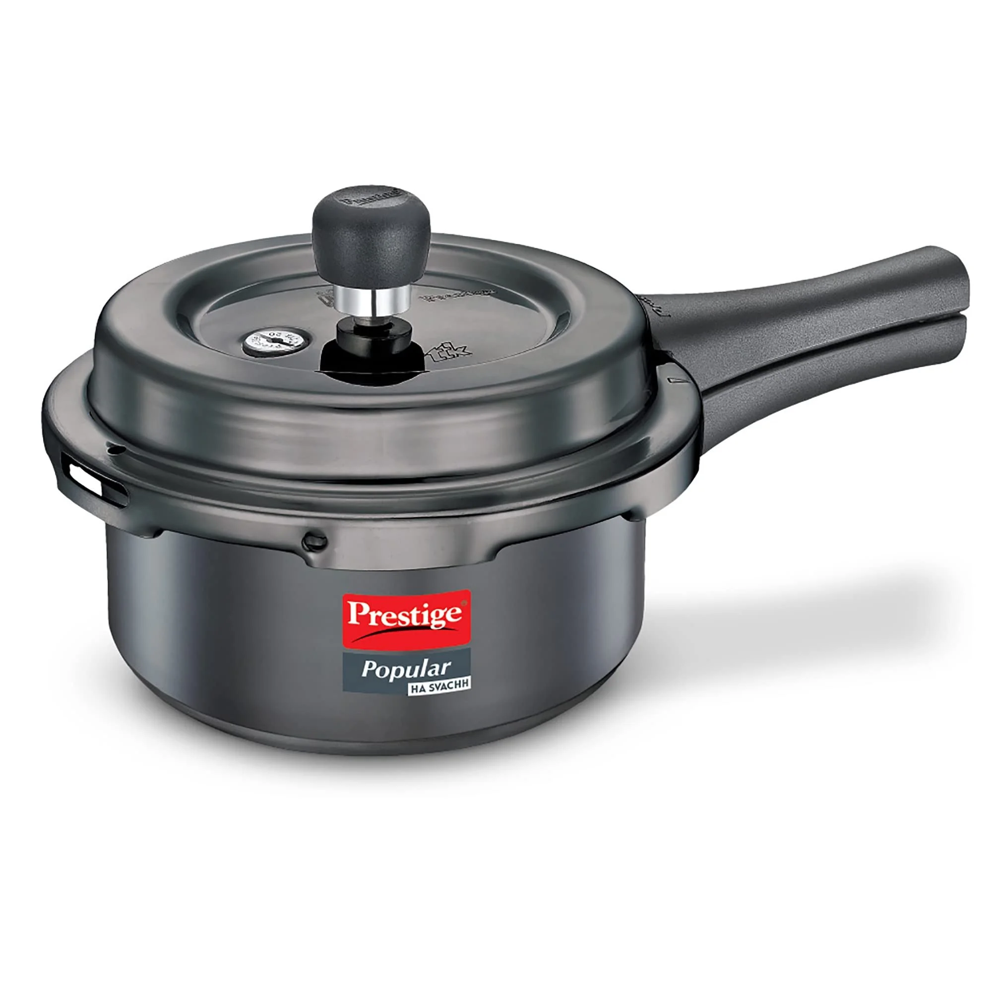 Prestige Popular Svachh Hard Anodised Pressure Cooker(2.0 L, Black, Deep Lid-Controls Spillage) - image 2