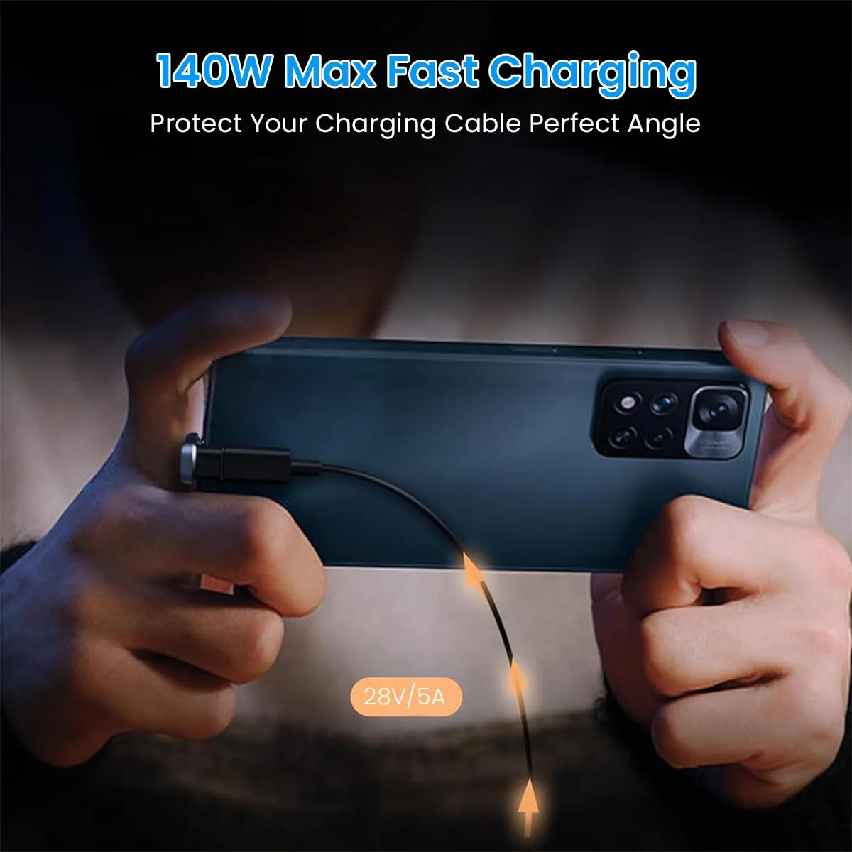Verilux® USB C Adapter, Type C Male to Type C Female Adapter 140W Fast Charging Type C Adapter Support 4K@60Hz & Data Sync USB C Adapter Compatible for Phone, MacBook Pro/Air, Steam Deck - image 3