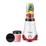 skystar Nutri-Blender Pro 100% Copper Motor With 2 Unbreakable Jars & 1 Blade Juicer Mixer Grinder (2 Jars, White, Red) & 18 Months Motor Warranty, 750 Watts