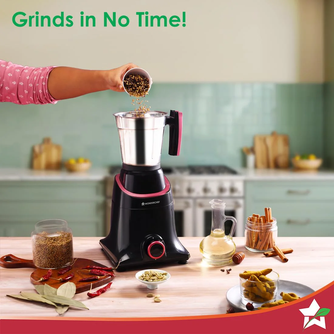 Wonderchef Select Mixer Grinder 750W 4 Jar - image 4