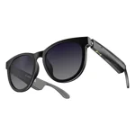 Ambrane Glares R Smart Glasses: Blue Light Filtering & UV Protection Dual Sunglass Lenses, Inbuilt Mic & Speakers, Touch Sensors, Voice Assistant Compatible, Up to 7Hrs Battery, IPX4 Sweatproof(Round)