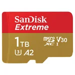 SanDisk Extreme® 1TB microSDXC¢ UHS-I, 190MB/s Read, 130MB/s Write Memory Card for 4K Video on Smartphones, Action Cams and Drones