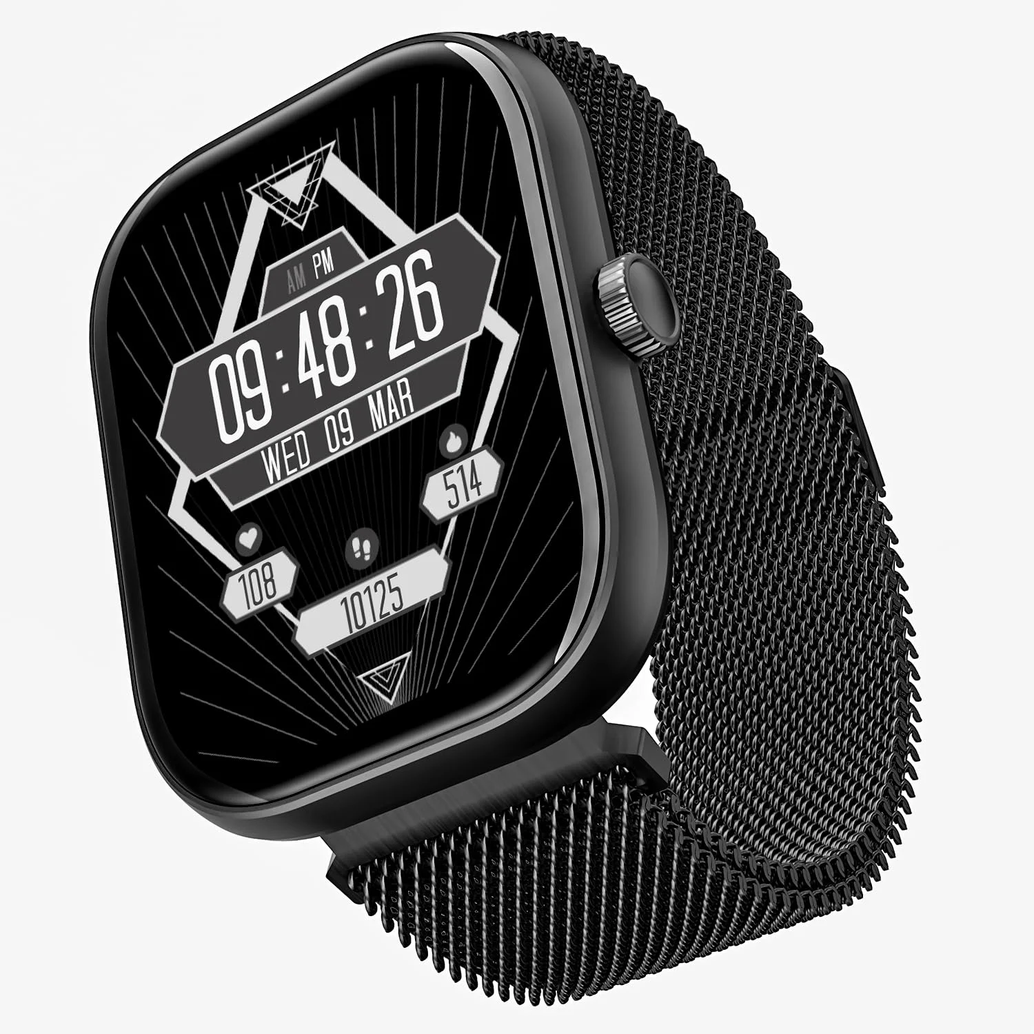 boAt Wave Sigma Smartwatch with 2.01" HD Display,Bluetooth Calling, Coins, DIY Watch Face Studio, 700+ Active Modes, HR&SpO2 Monitoring, Energy and Sleep Scores,IP67(Metal Black)