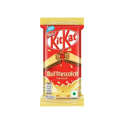 24x Nestle KitKat Chocolate Coated 3 Finger Wafer Chocolate (Butterscotch Flavor) - Pack of 24 (27.5g each)