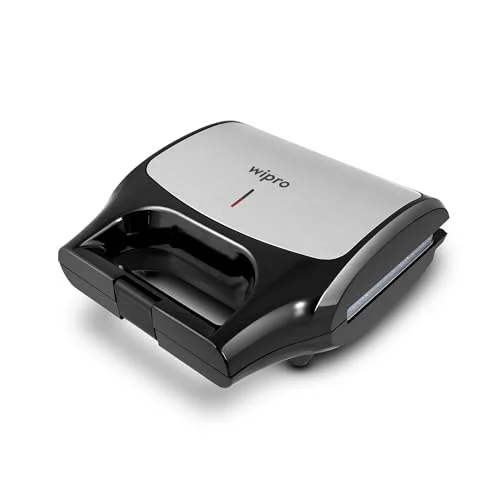wipro Elato Bs302 800 Watt 3-In-1 Detachable Sandwich Maker, Removables Plates For Toaster, Griller & Waffle Maker, Non-Toxic Ceramic Coating,2 Year Warranty, Regular Bread Size For 2 Slices, Black - image 4