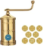 LEONEEL® Pure Brass 800gm Sev Sancha Machine with Free 8 Different Jali for Making Different Types of Sevaiya, Sev, Gathiya Murukku, Chakli, Bhujia Etc