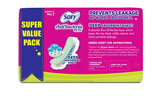 Sofy Anti Bacteria Extra Long Sanitary Pads (Pack of 54 Pads) - image 5