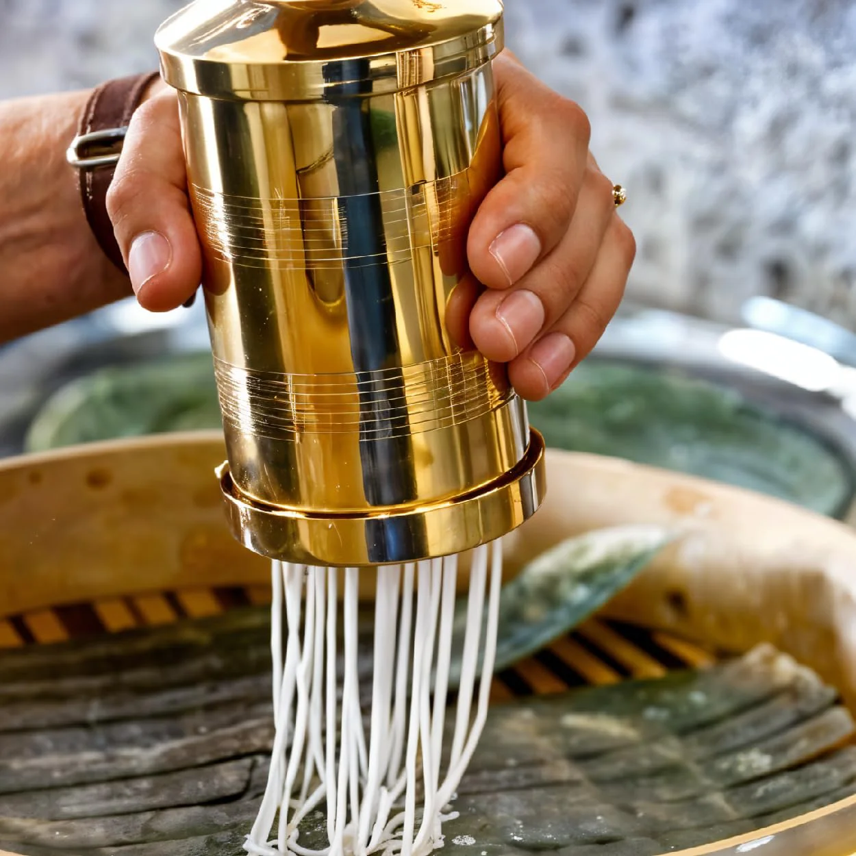 Thangam Classic Brass Sevanazhi Murukku Maker with Free 6 Different Jali for Making Snacks of Sev Bhujia Chakli Gathiya Janthikalu Sevia Idiyappam Ribbon Pakoda Sev Sancha Muruku Maker Machine (500gm) - image 5