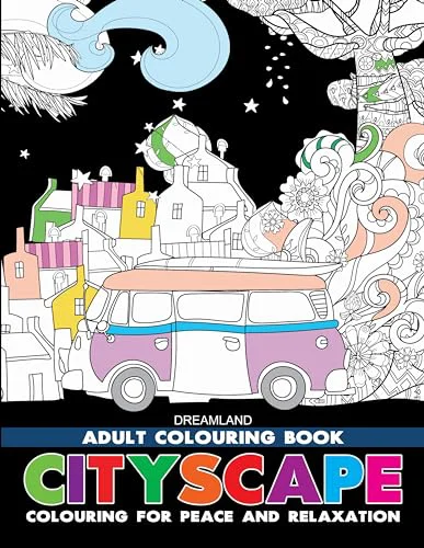 Cityscape- Colouring Book for Adults (Adult Coloring Activity Book) - image 1
