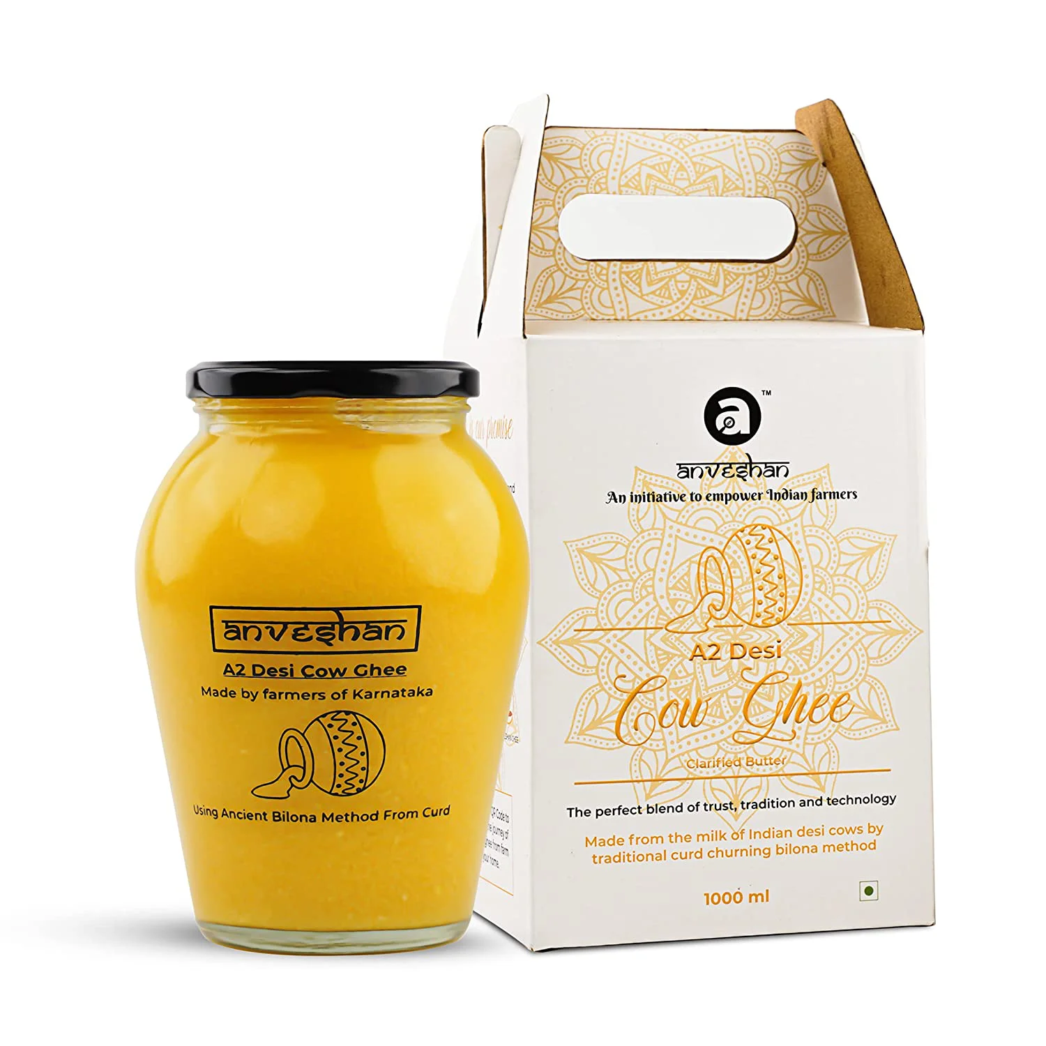Anveshan A2 Cow Ghee - 1L