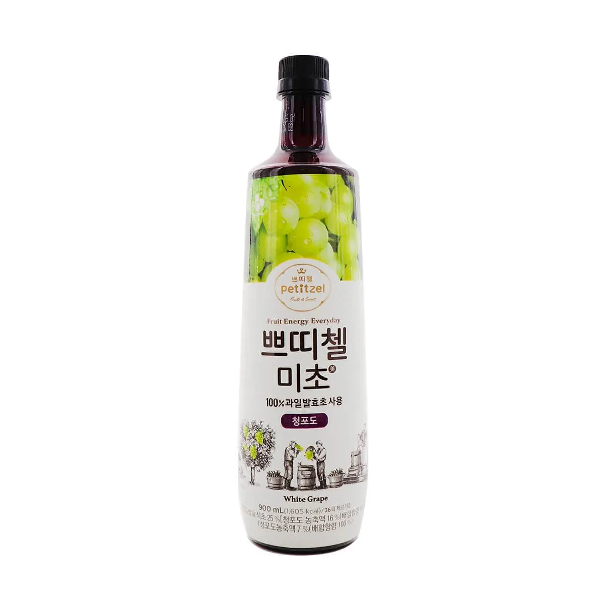 Petitzel Fruit Vinegar for Grape 900ml 쁘띠첼/미초 청포도 900ML/상온